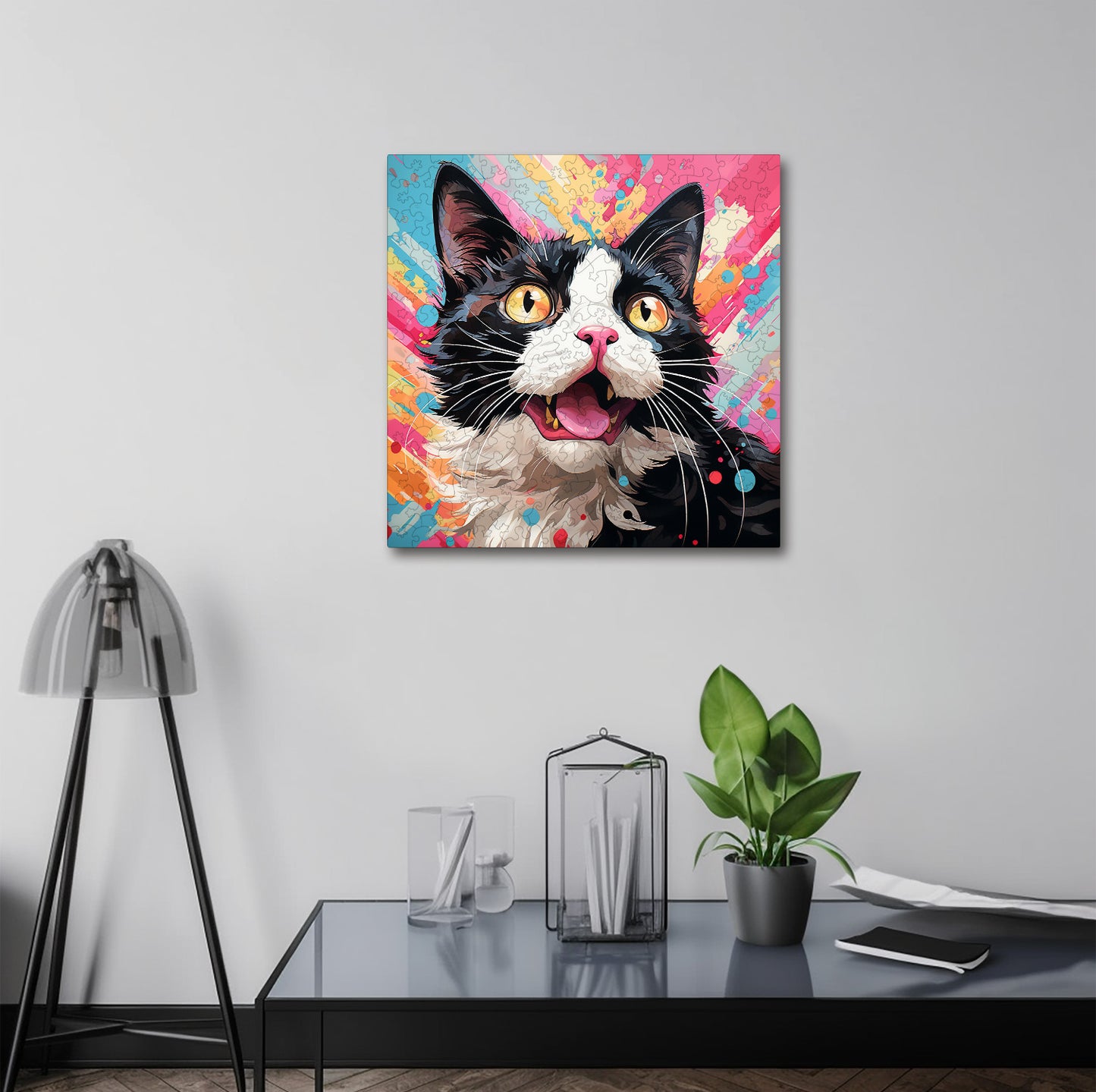 Puzzle cu Pisici - Japanese Bobtail 2 - 200 piese - 30 x 30 cm