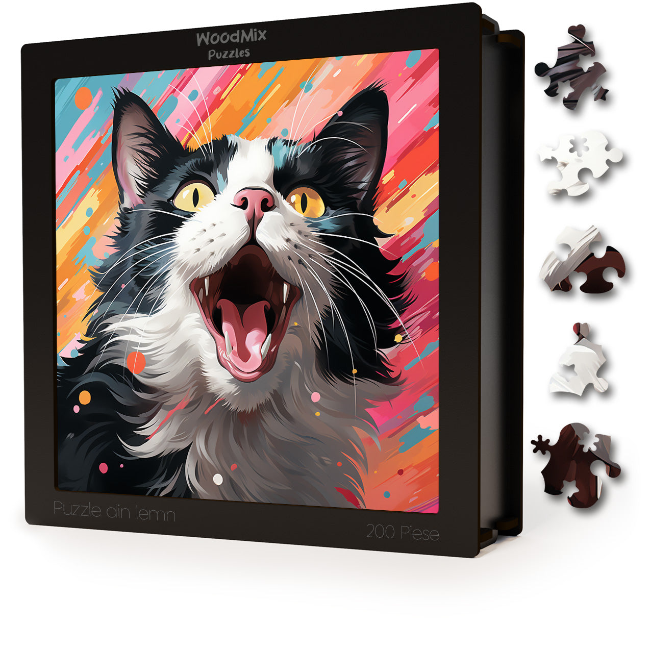 Puzzle cu Pisici - Japanese Bobtail 3 - 200 piese - 30 x 30 cm
