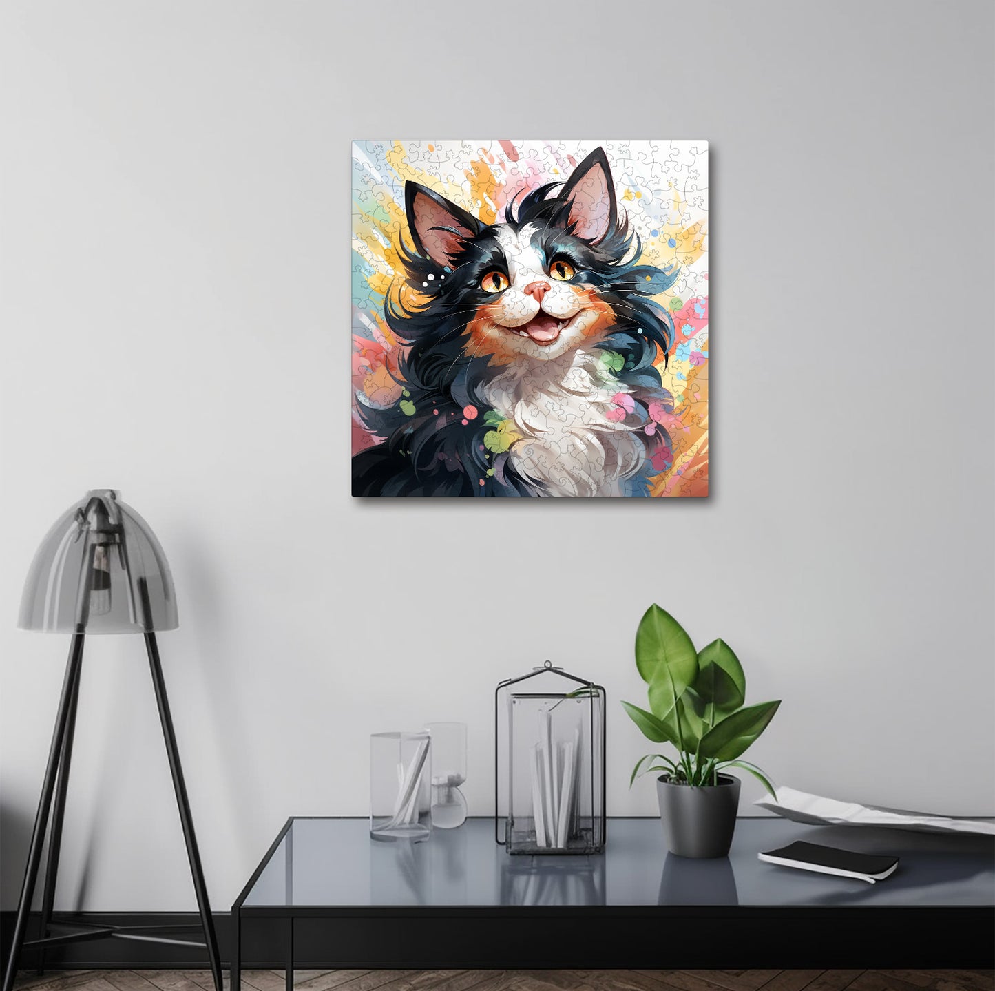 Puzzle cu Pisici - Japanese Bobtail 4 - 200 piese - 30 x 30 cm