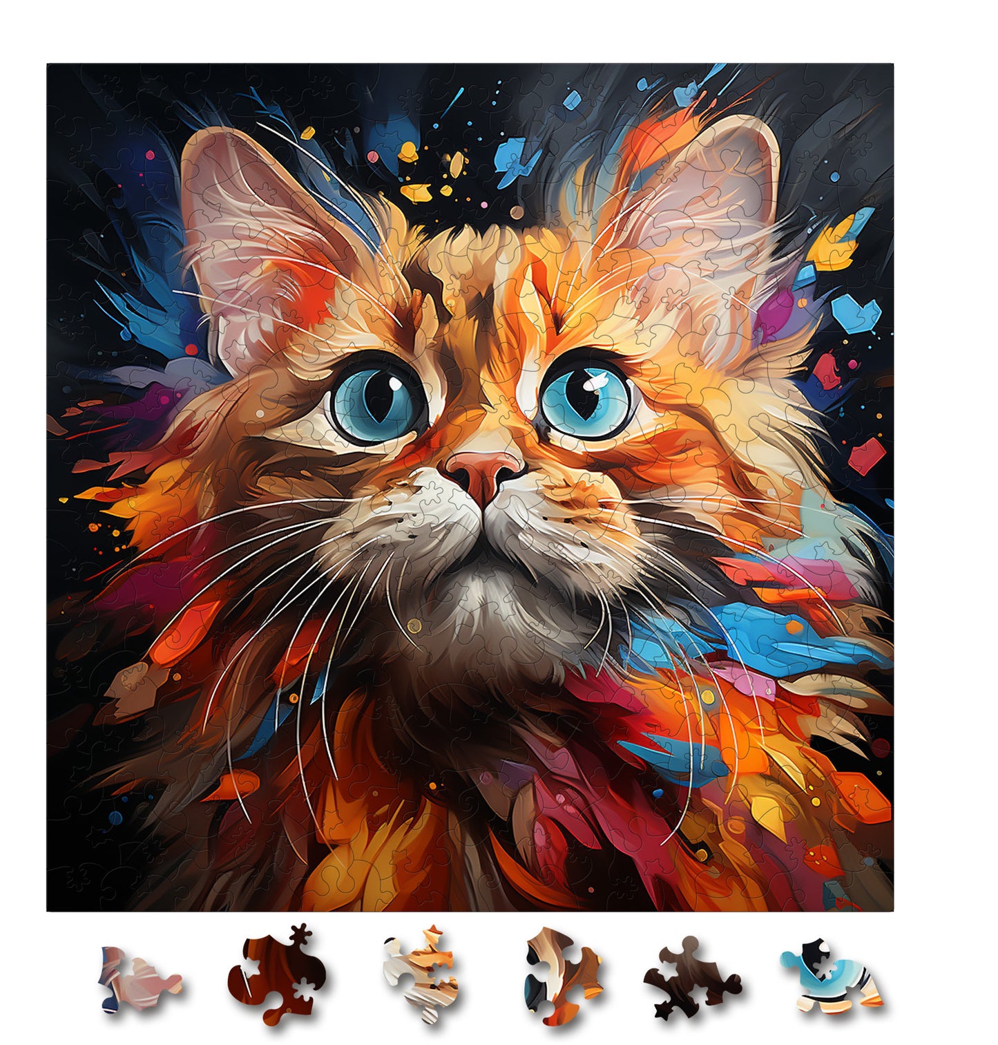 Puzzle cu Pisici - Khao Manee 3 - 200 piese - 30 x 30 cm