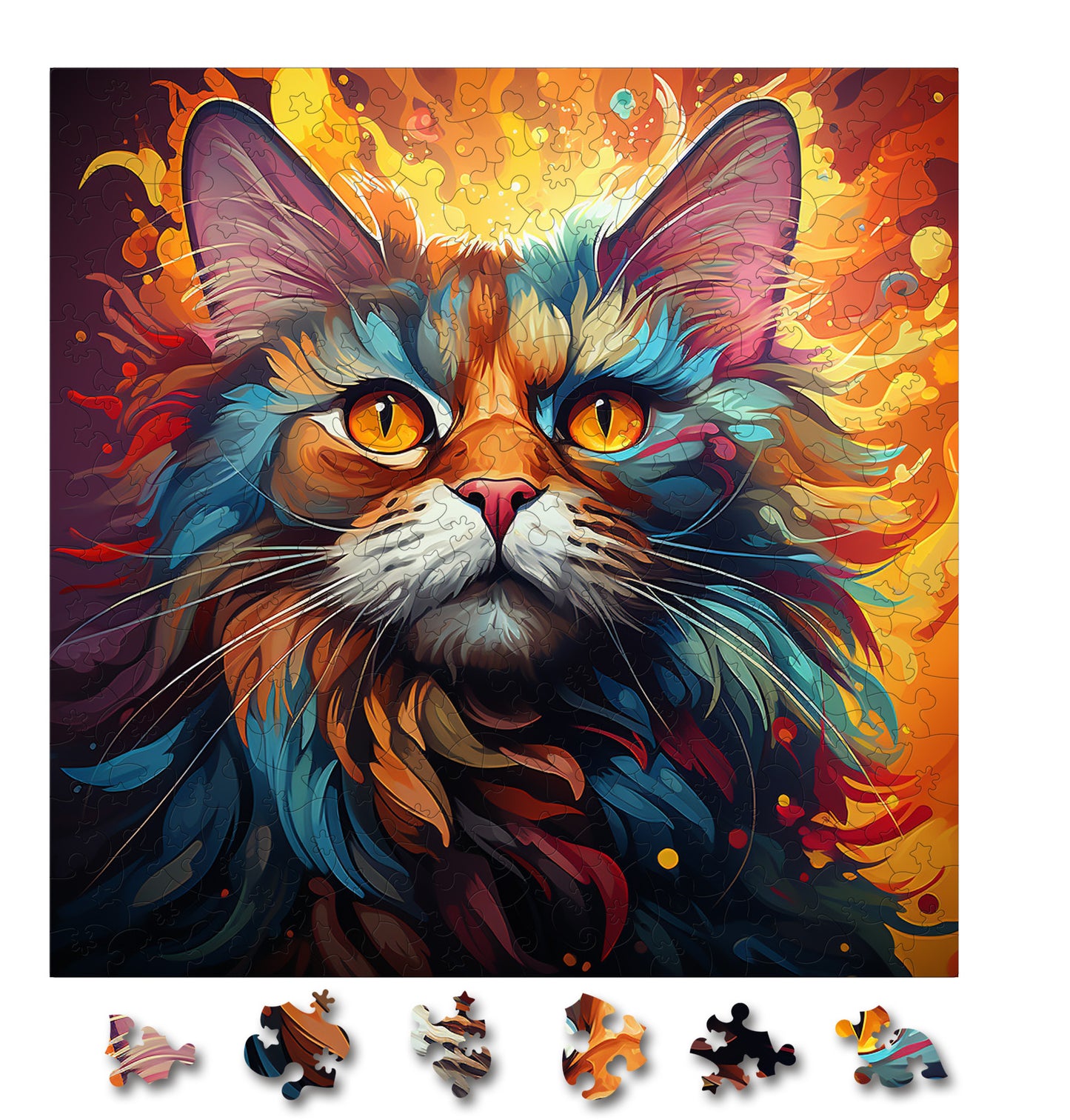 Puzzle cu Pisici - Khao Manee 4 - 200 piese - 30 x 30 cm