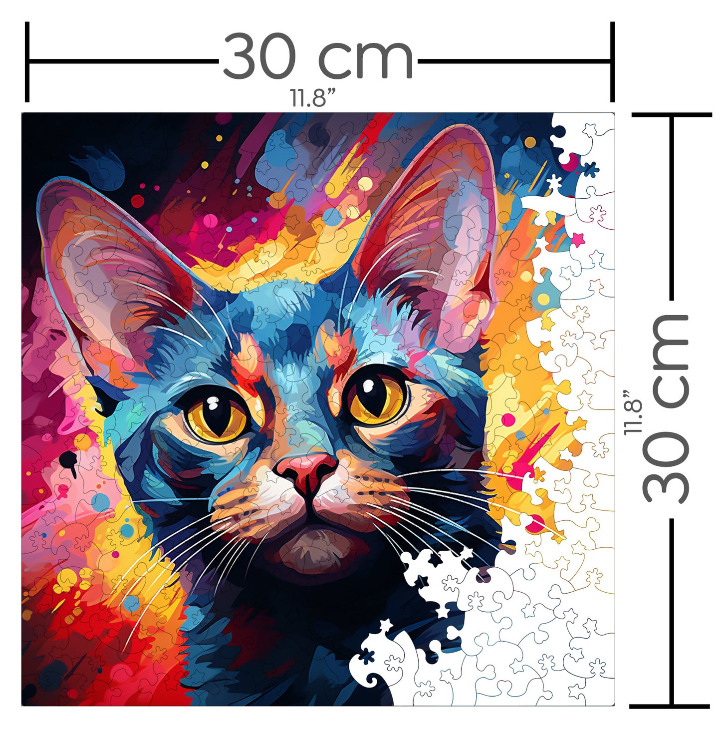 Puzzle cu Pisici - Korat 2 - 200 piese - 30 x 30 cm
