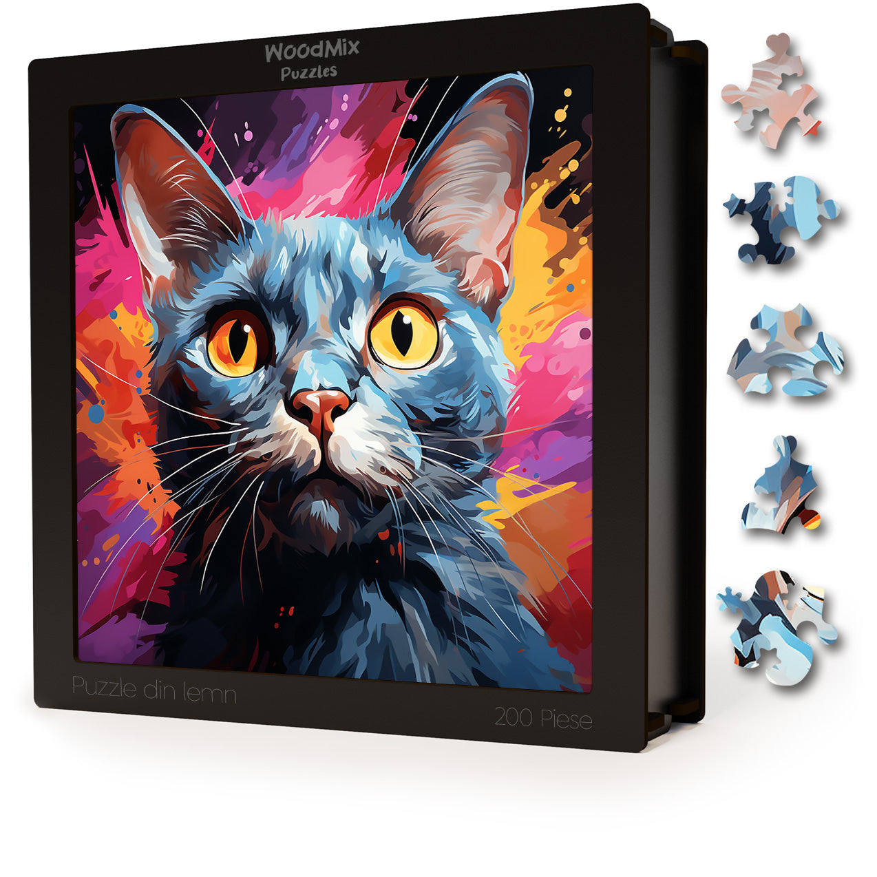 Puzzle cu Pisici - Korat 3 - 200 piese - 30 x 30 cm