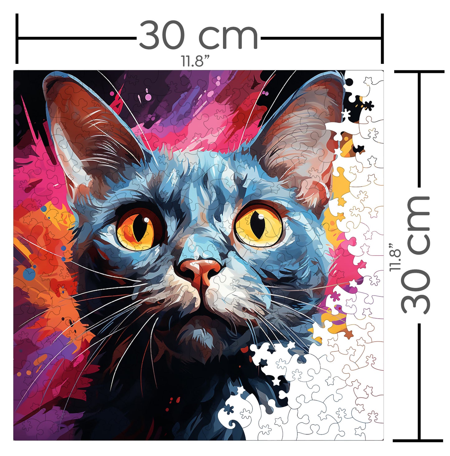 Puzzle cu Pisici - Korat 3 - 200 piese - 30 x 30 cm
