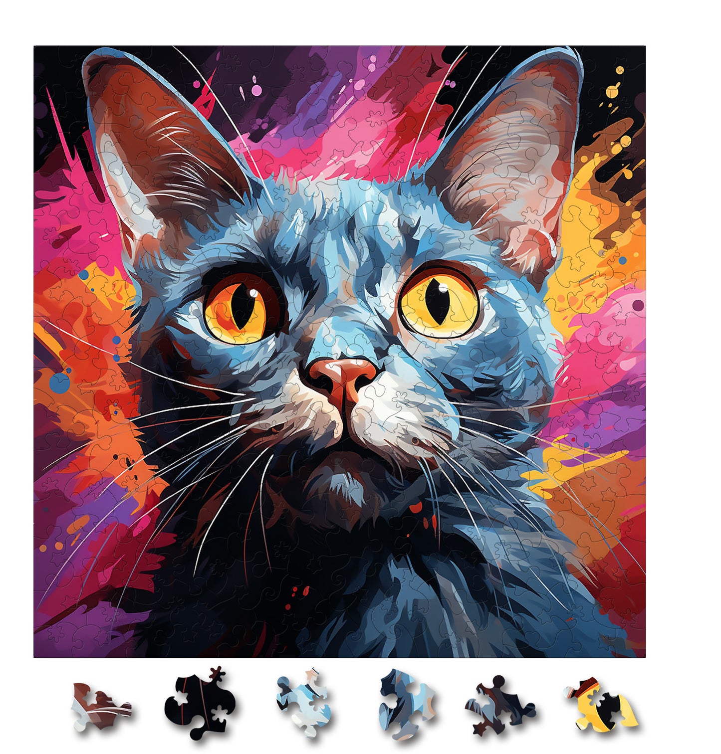 Puzzle cu Pisici - Korat 3 - 200 piese - 30 x 30 cm
