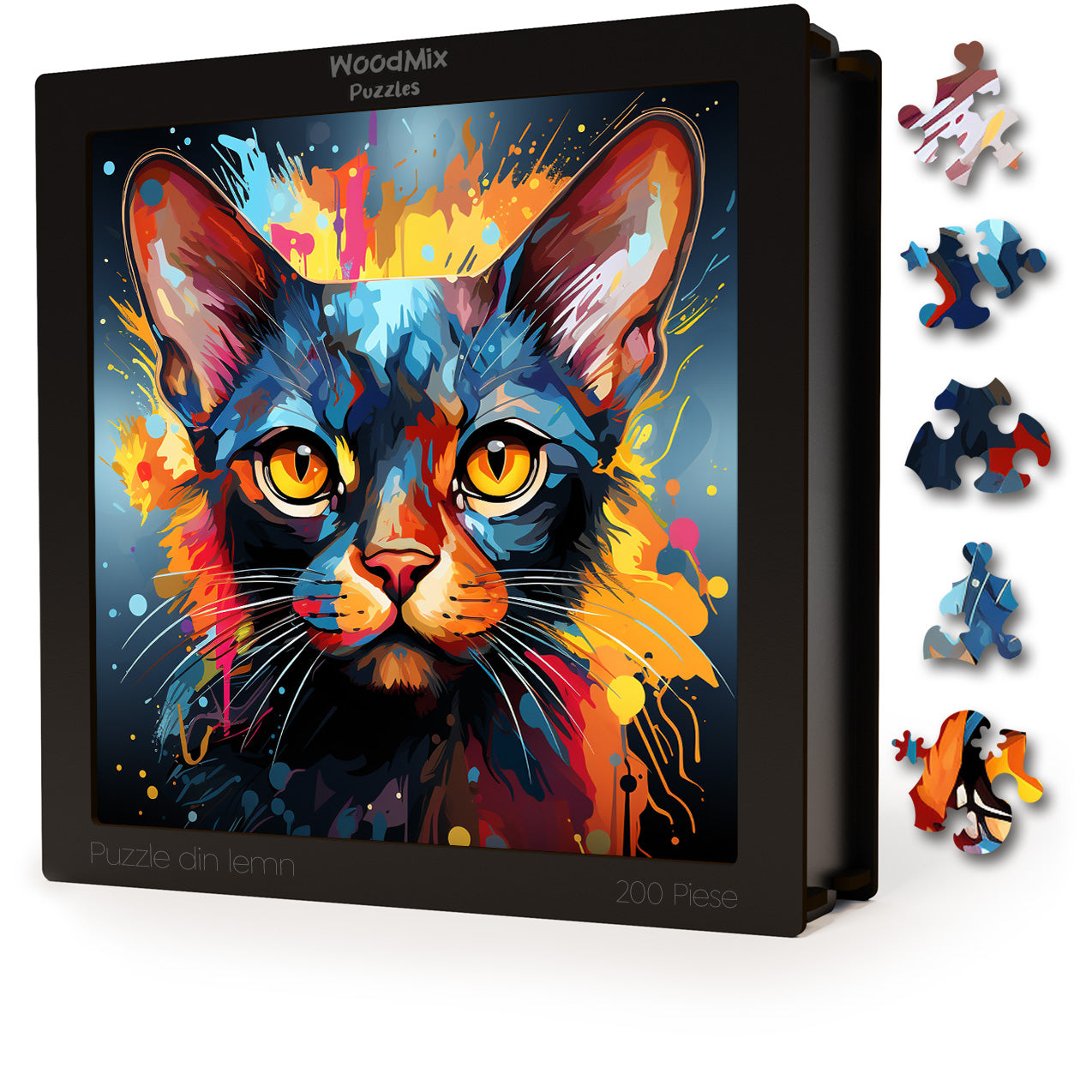 Puzzle cu Pisici - Korat 4 - 200 piese - 30 x 30 cm