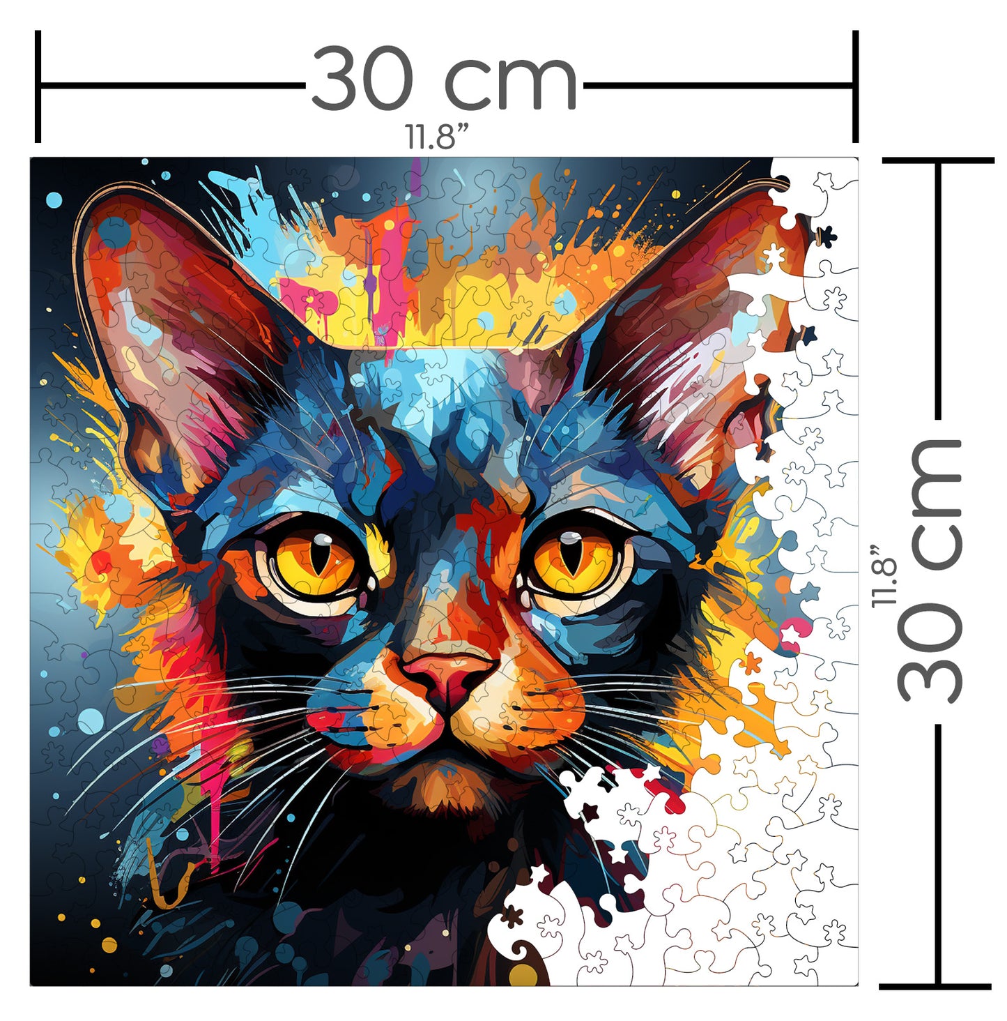 Puzzle cu Pisici - Korat 4 - 200 piese - 30 x 30 cm