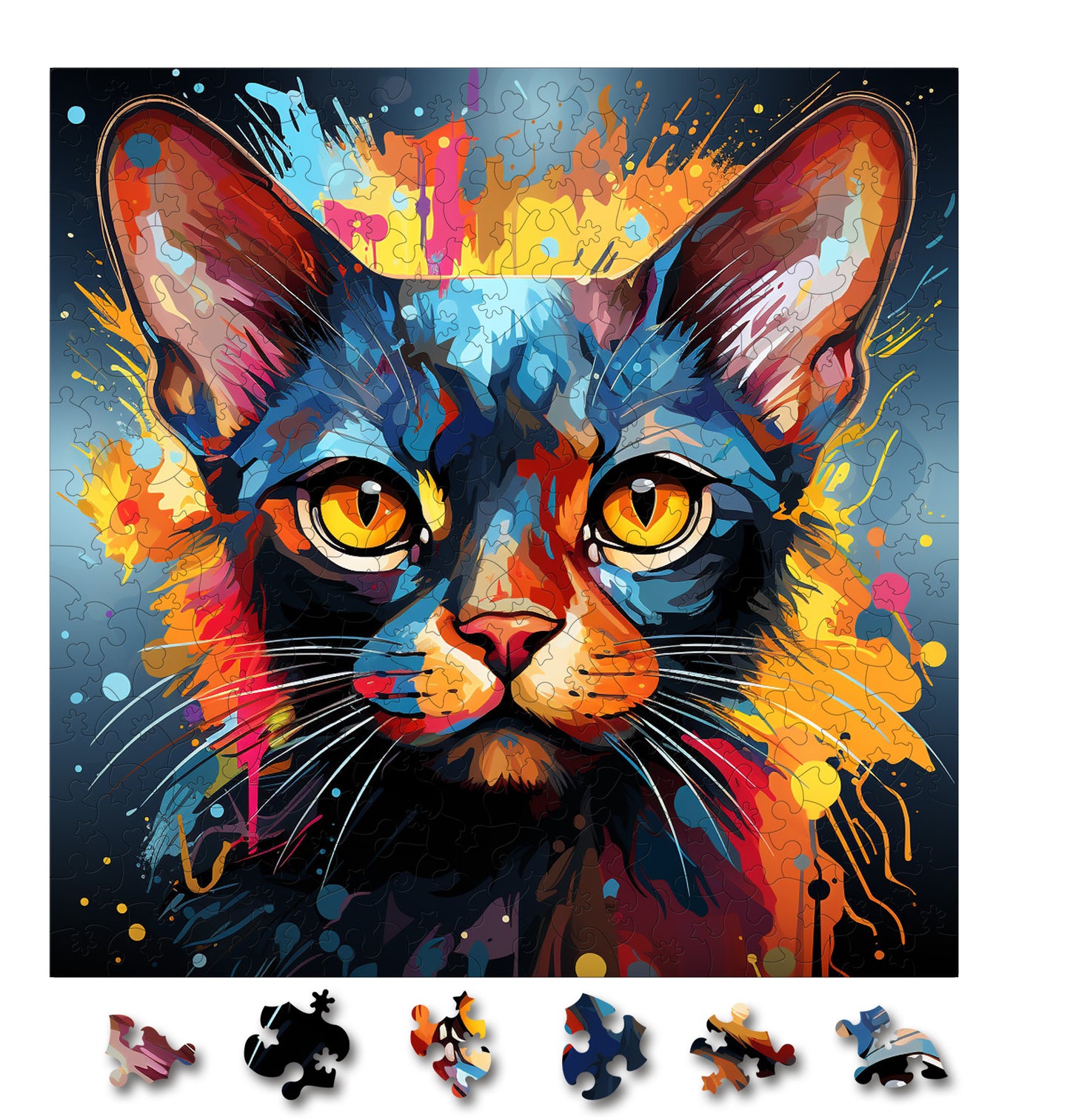 Puzzle cu Pisici - Korat 4 - 200 piese - 30 x 30 cm
