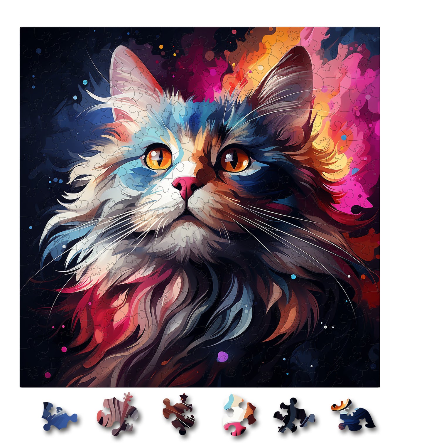 Puzzle cu Pisici - Kurilian Bobtail 1 - 200 piese - 30 x 30 cm