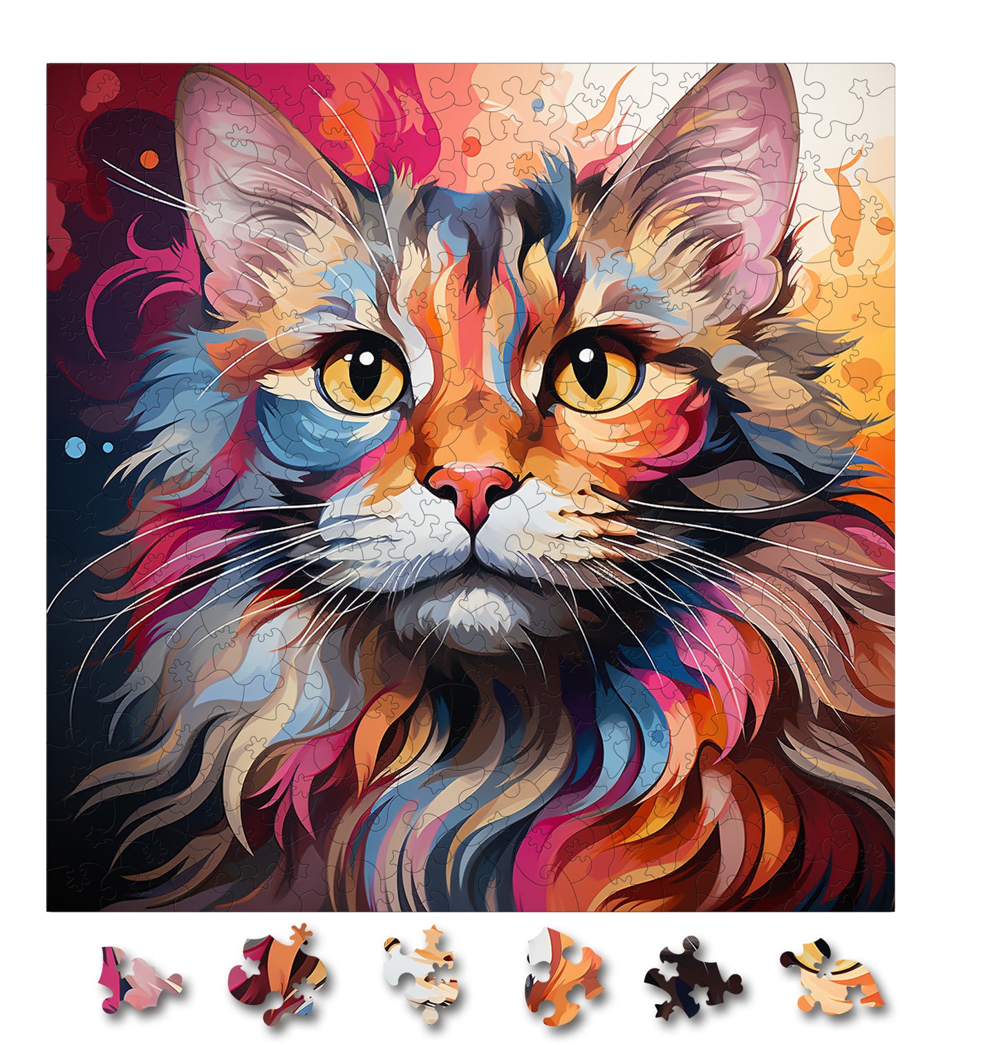Puzzle cu Pisici - Kurilian Bobtail 2 - 200 piese - 30 x 30 cm