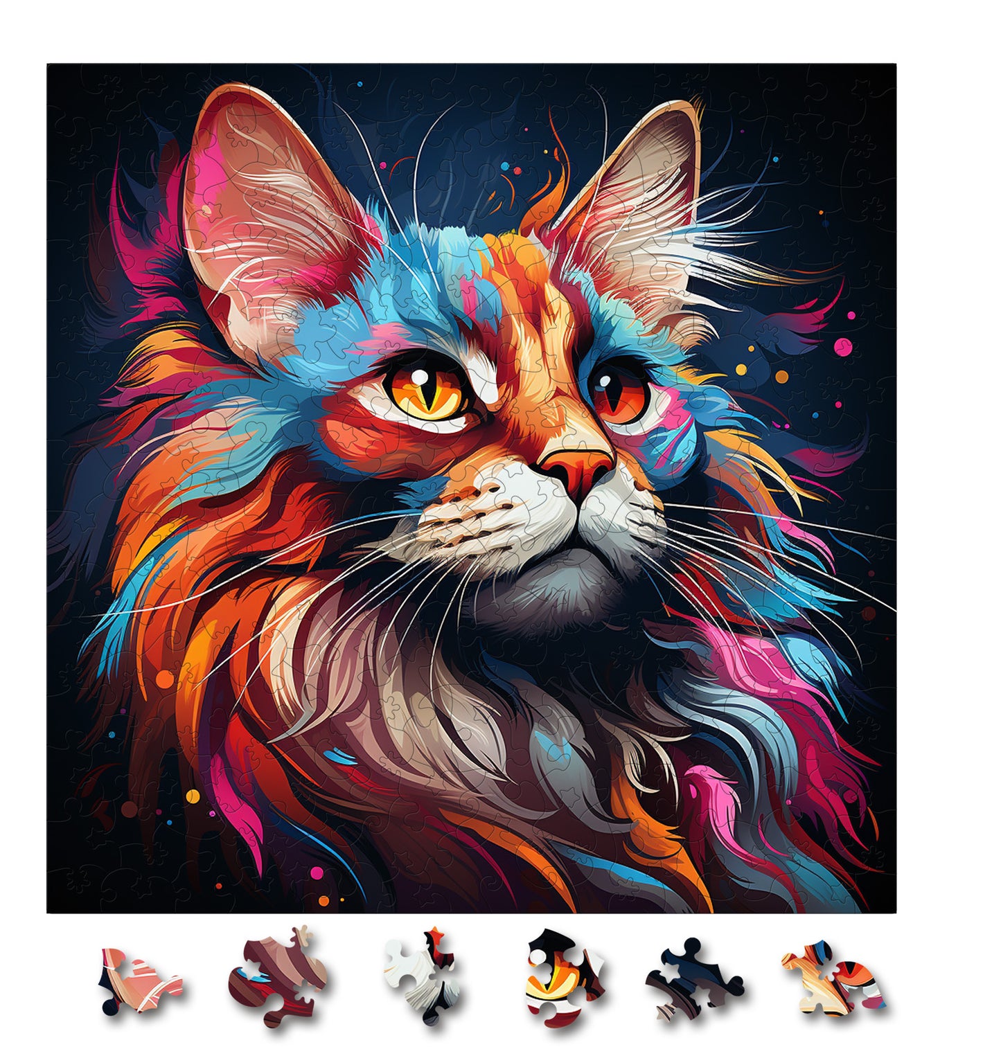 Puzzle cu Pisici - Maine Coon 3 - 200 piese - 30 x 30 cm