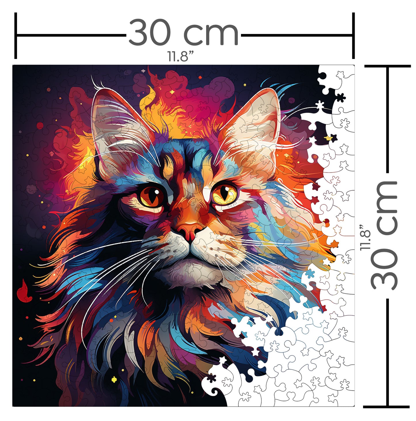 Puzzle cu Pisici - Maine Coon 6 - 200 piese - 30 x 30 cm