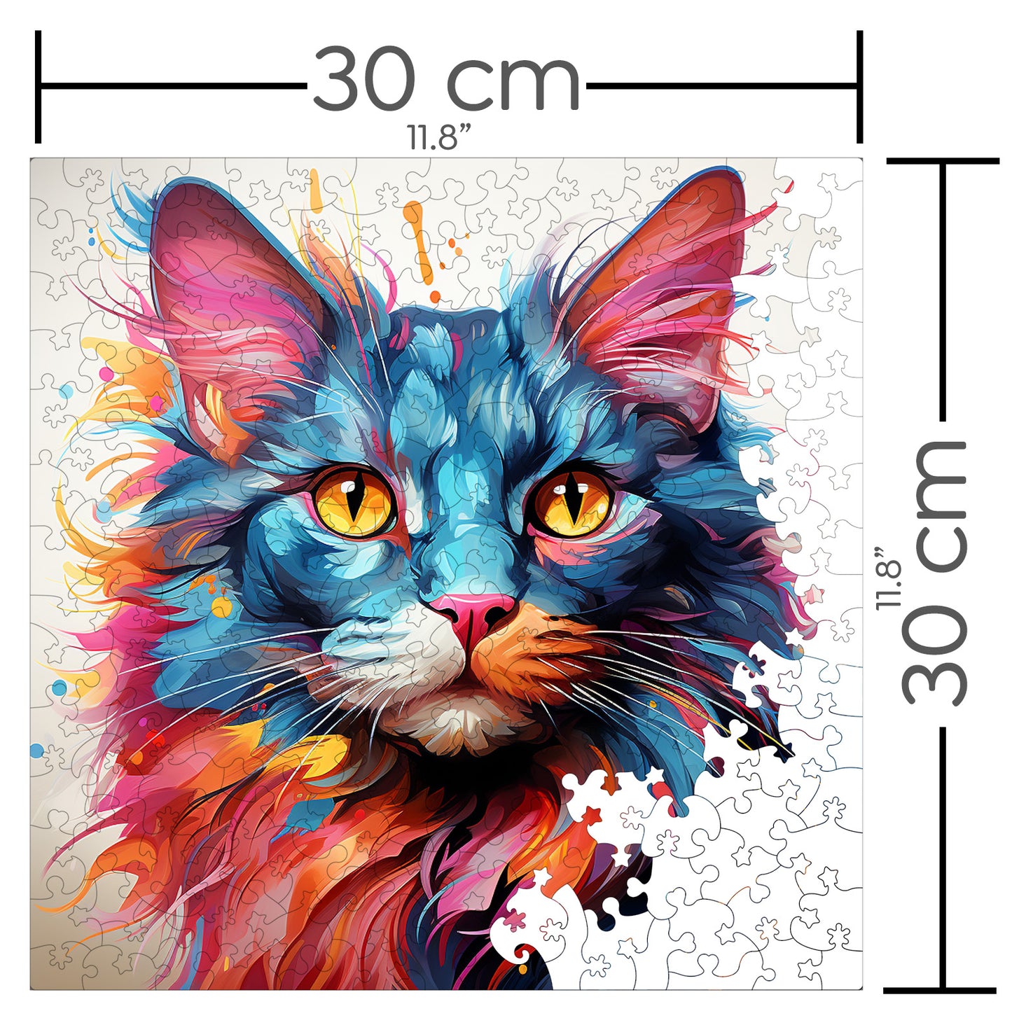 Puzzle cu Pisici - Manx 1 - 200 piese - 30 x 30 cm