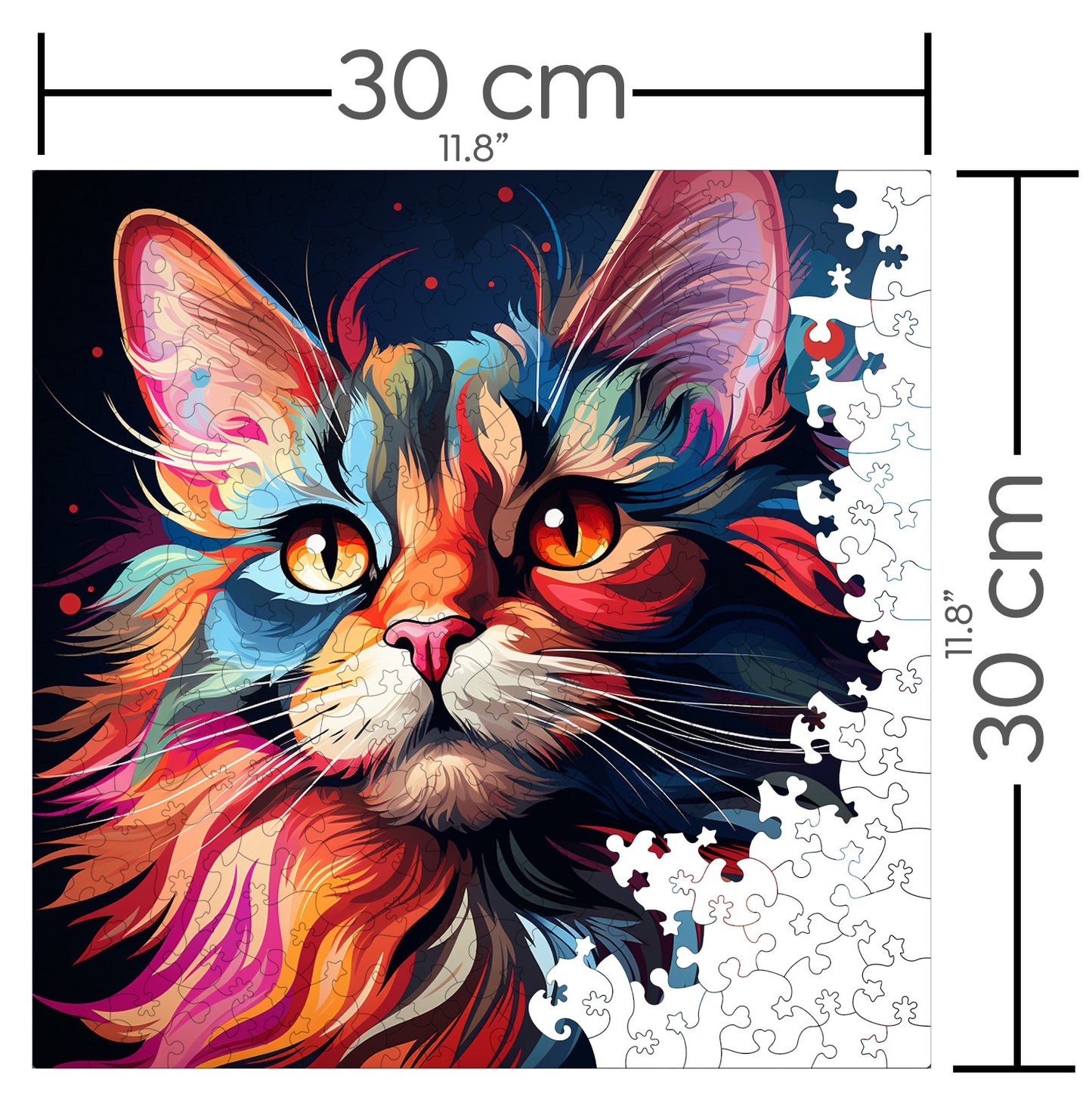Puzzle cu Pisici - Manx 3 - 200 piese - 30 x 30 cm