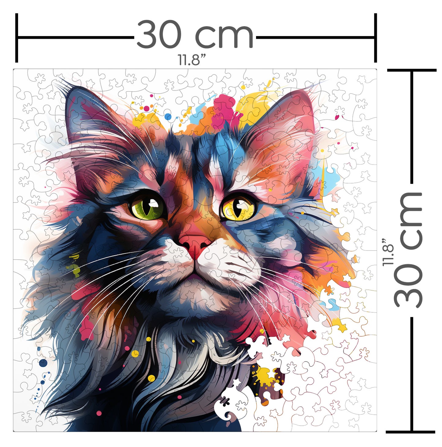 Puzzle cu Pisici - Nebelung 1 - 200 piese - 30 x 30 cm