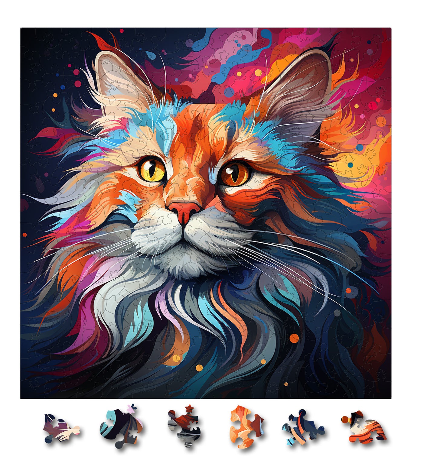 Puzzle cu Pisici - Norwegian Forest 1 - 200 piese - 30 x 30 cm
