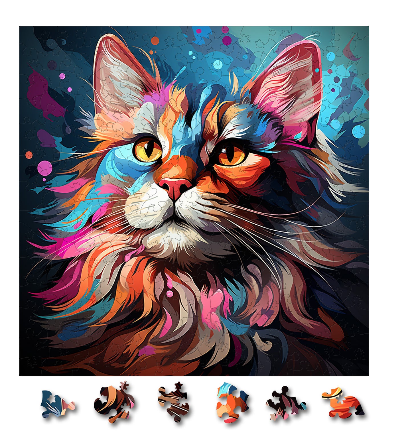 Puzzle cu Pisici - Norwegian Forest 4 - 200 piese - 30 x 30 cm