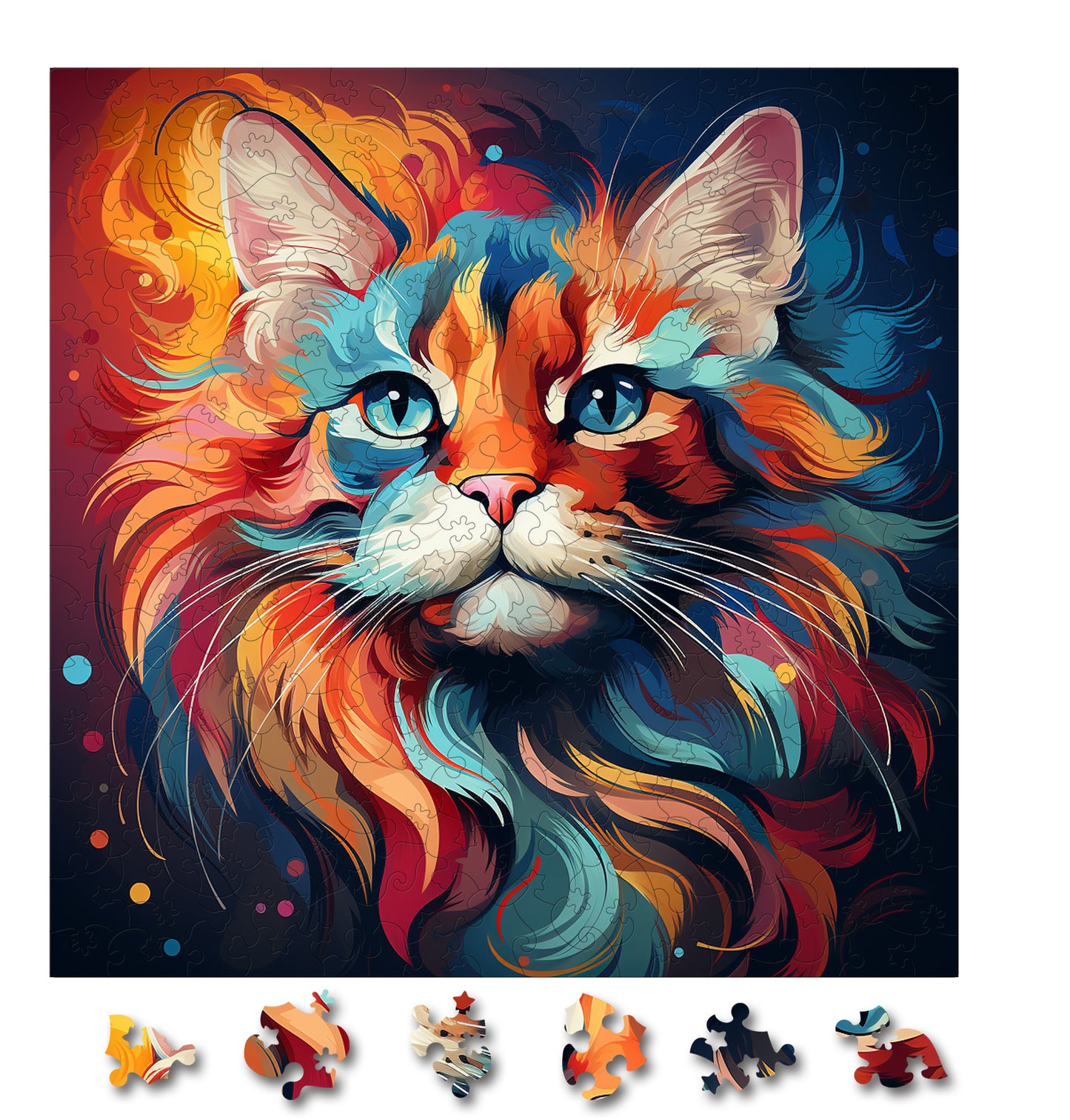 Puzzle cu Pisici - Norwegian Forest 2 - 200 piese - 30 x 30 cm