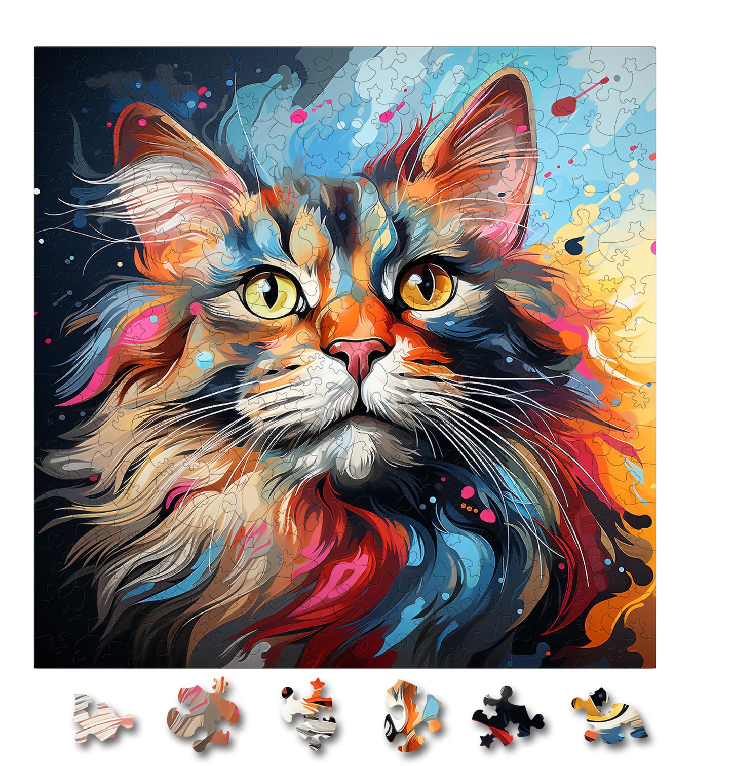 Puzzle cu Pisici - Norwegian Forest 3 - 200 piese - 30 x 30 cm