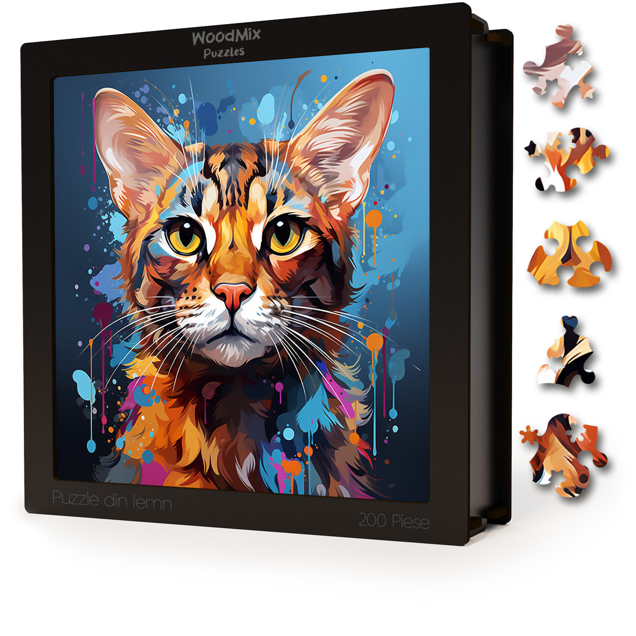 Puzzle cu Pisici - Ocicat 1 - 200 piese - 30 x 30 cm