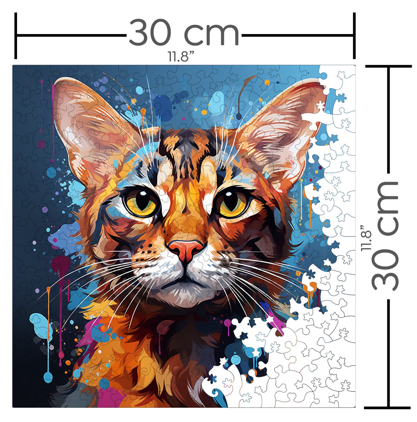 Puzzle cu Pisici - Ocicat 1 - 200 piese - 30 x 30 cm