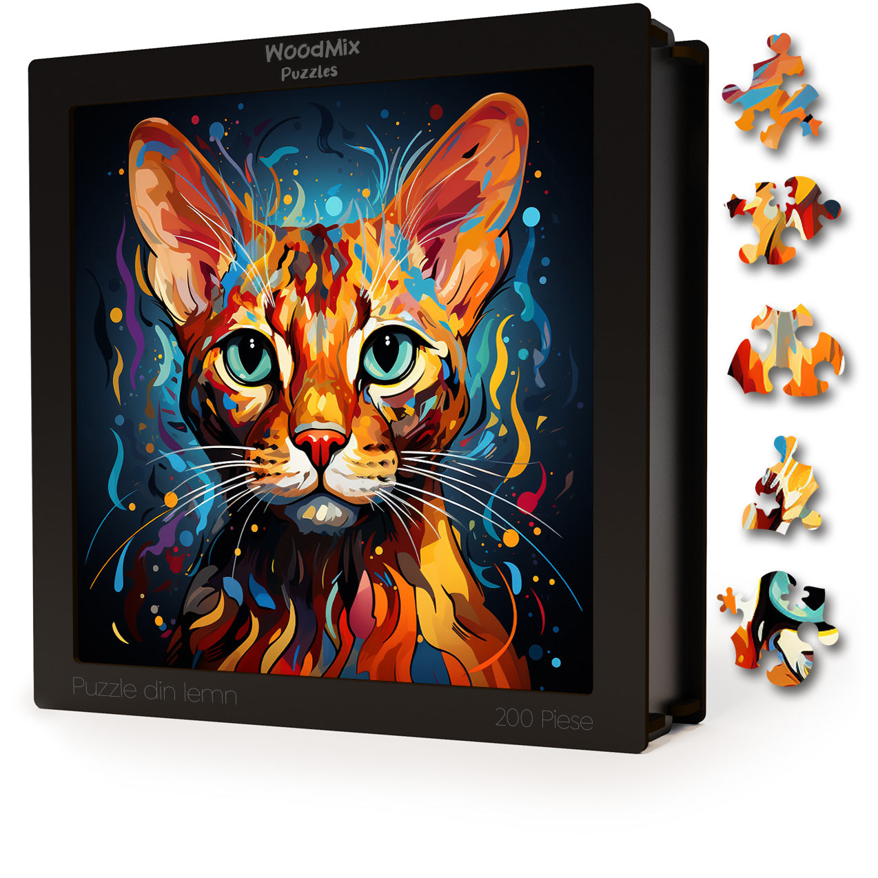 Puzzle cu Pisici - Ocicat 4 - 200 piese - 30 x 30 cm