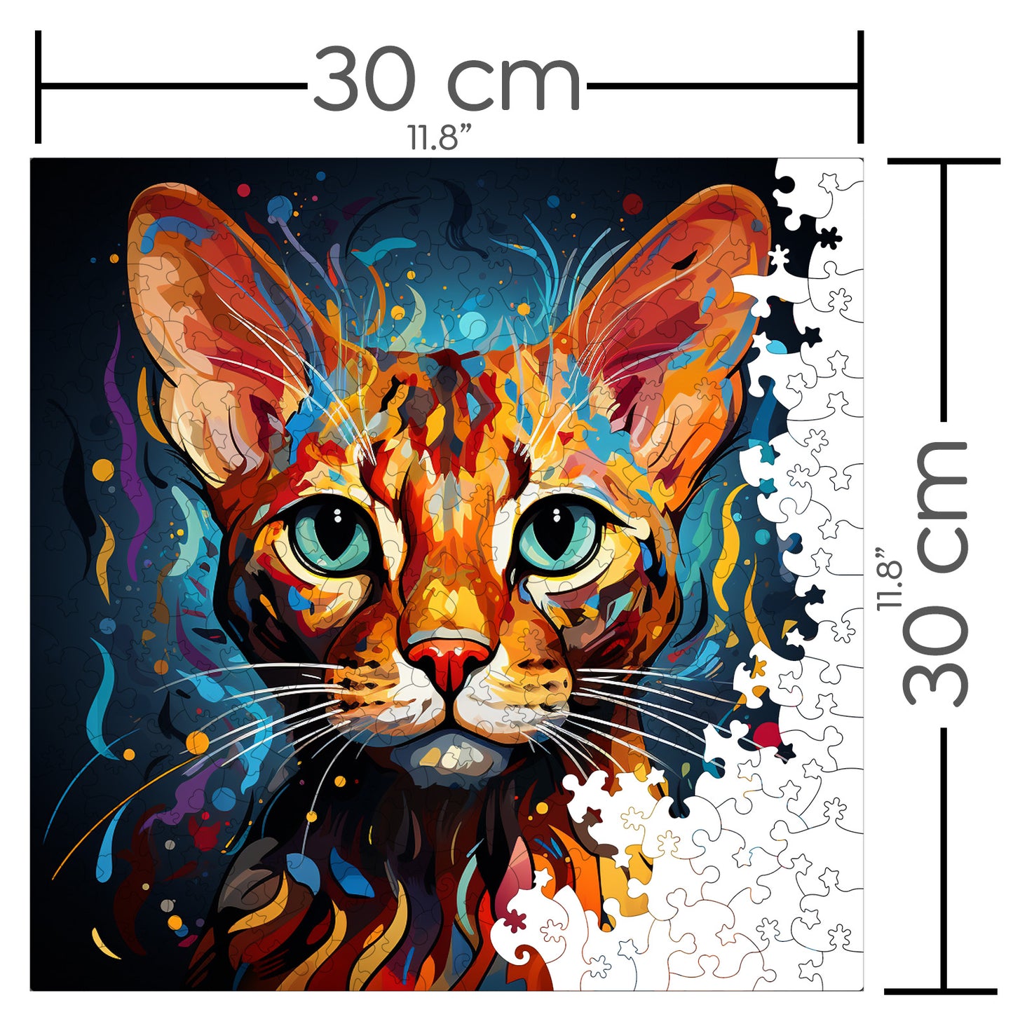 Puzzle cu Pisici - Ocicat 4 - 200 piese - 30 x 30 cm