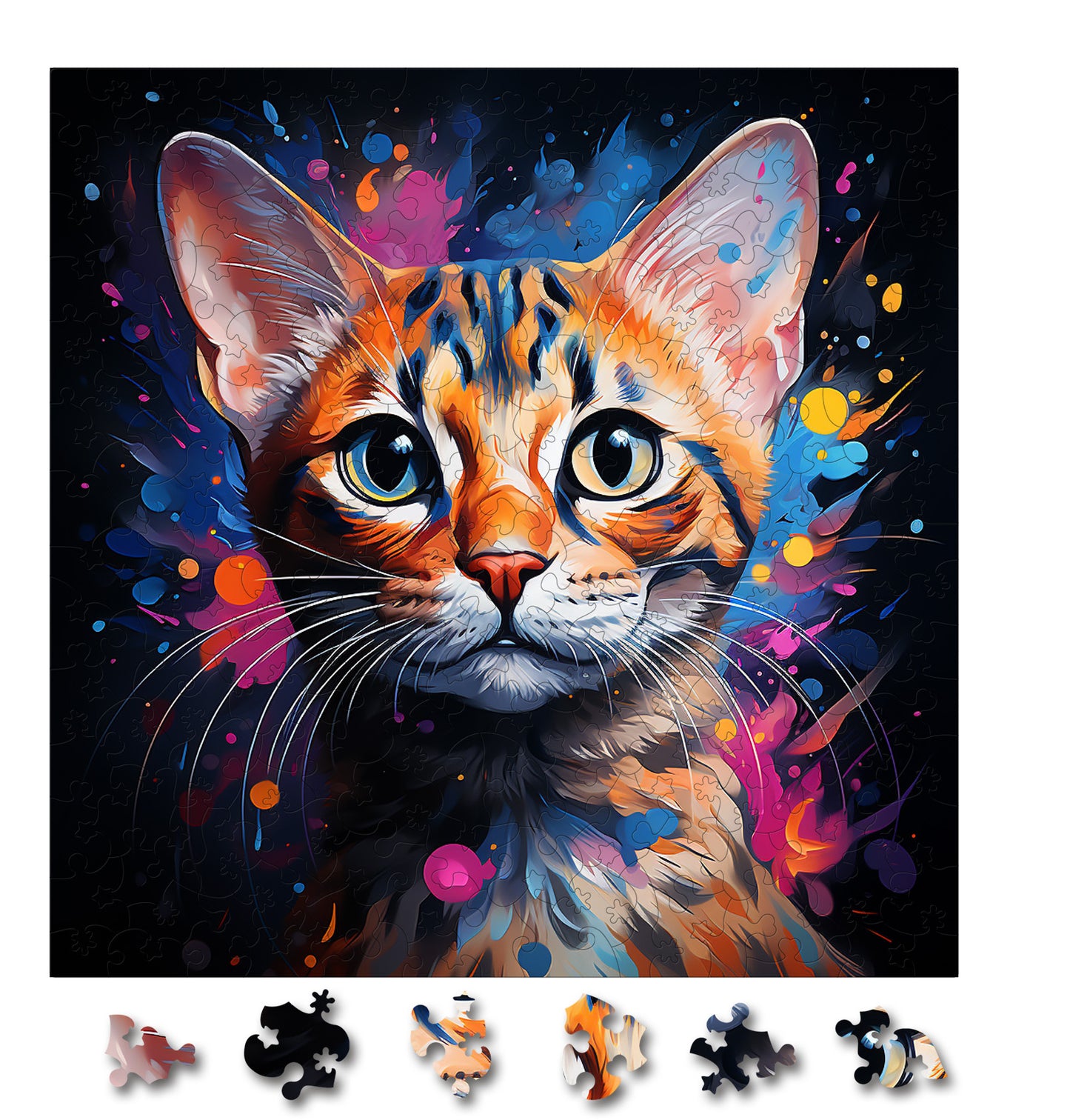 Puzzle cu Pisici - Ocicat 3 - 200 piese - 30 x 30 cm