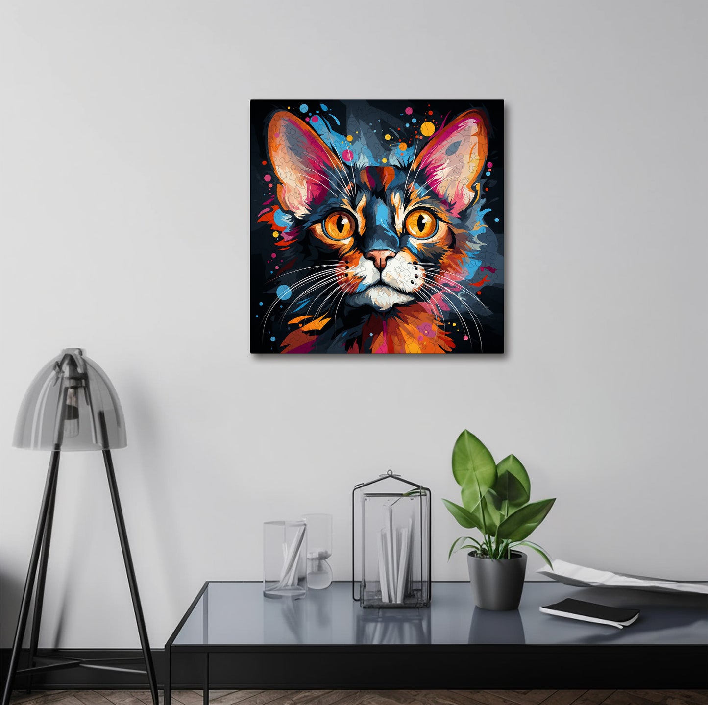 Puzzle cu Pisici - Oriental Bicolor 2 - 200 piese - 30 x 30 cm