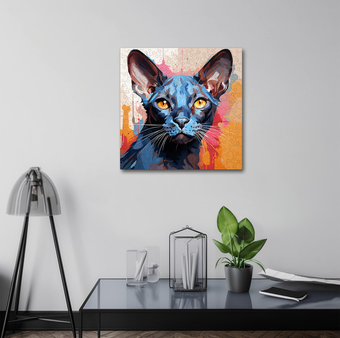 Puzzle cu Pisici - Oriental Bicolor 4 - 200 piese - 30 x 30 cm