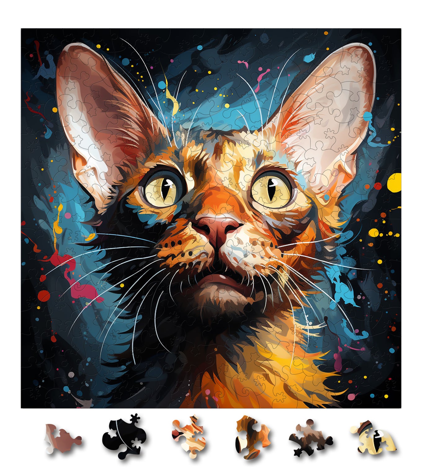 Puzzle cu Pisici - Oriental 3 - 200 piese - 30 x 30 cm