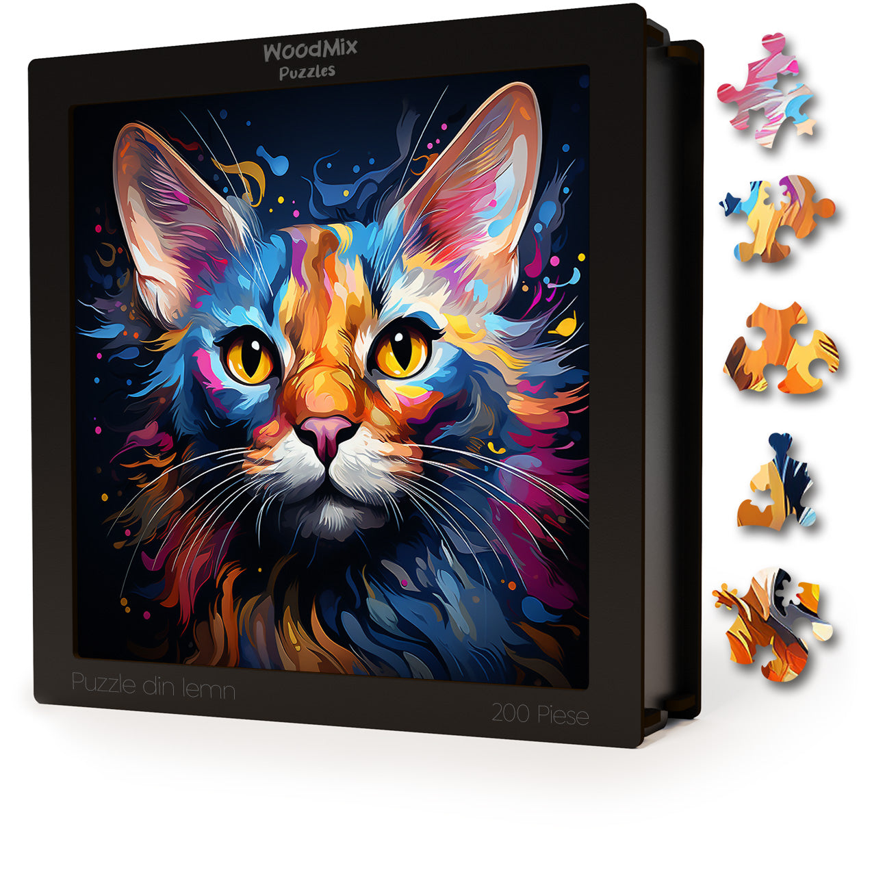 Puzzle cu Pisici - Oriental 4 - 200 piese - 30 x 30 cm