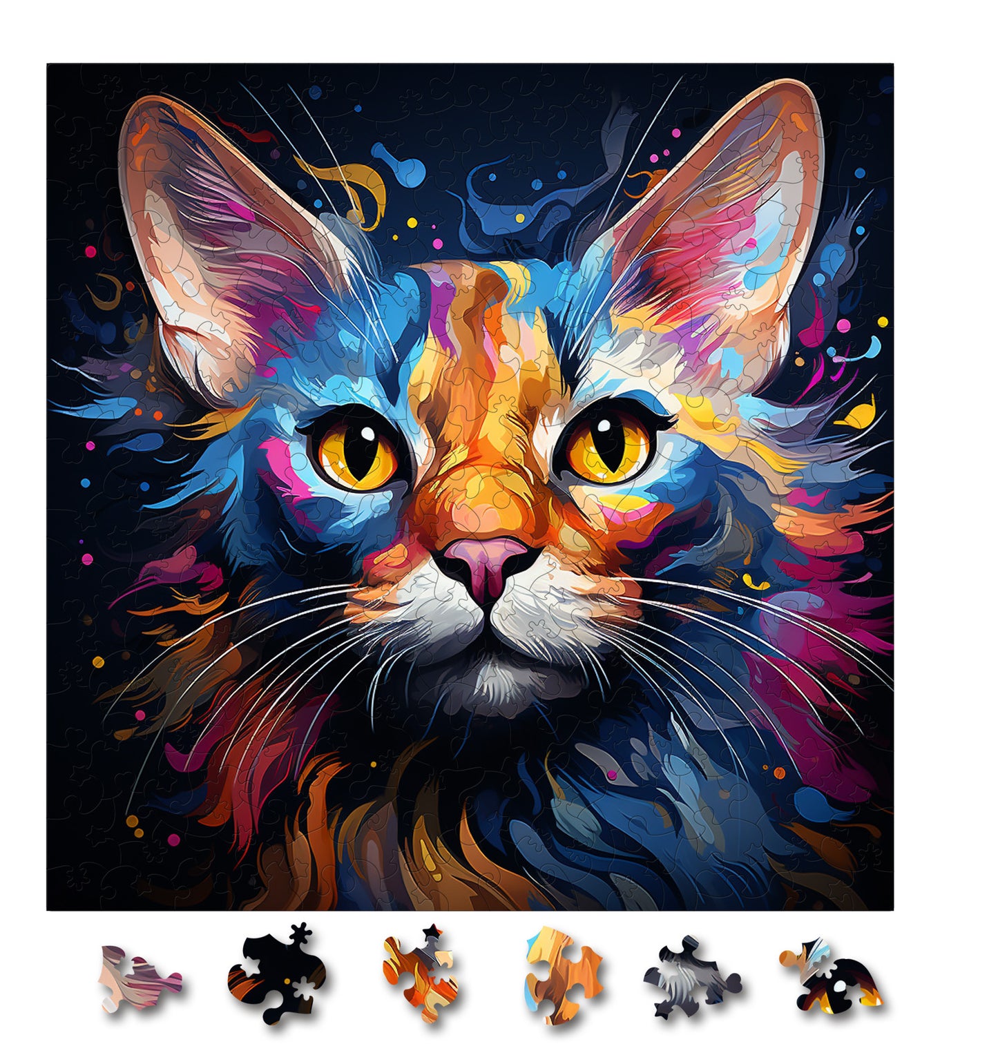 Puzzle cu Pisici - Oriental 4 - 200 piese - 30 x 30 cm
