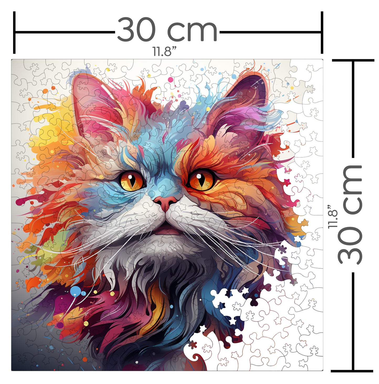 Puzzle cu Pisici - Persian 1 - 200 piese - 30 x 30 cm
