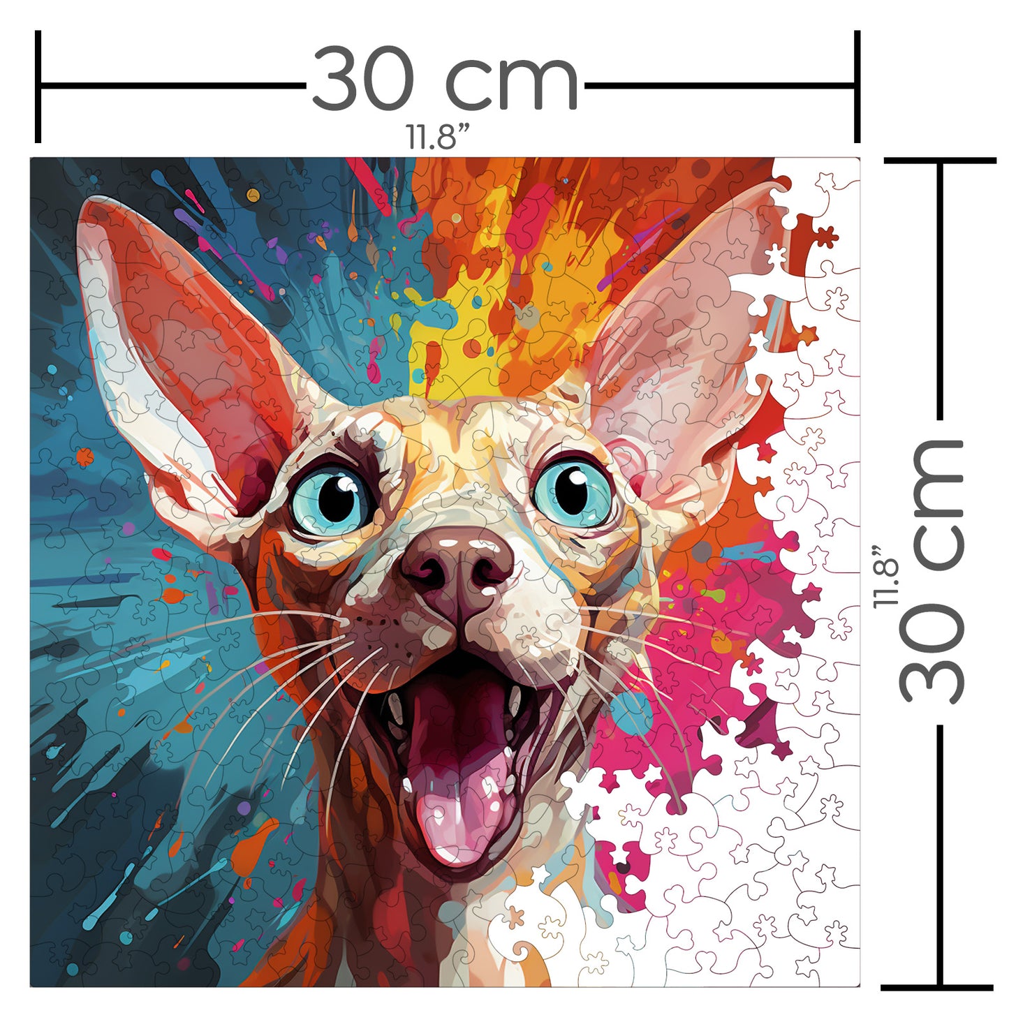 Puzzle cu Pisici - Peterbald 2 - 200 piese - 30 x 30 cm