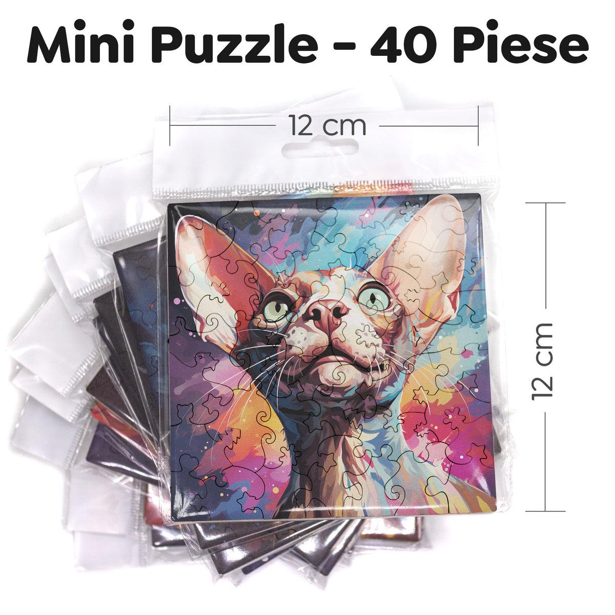 Puzzle cu Pisici - Peterbald 3