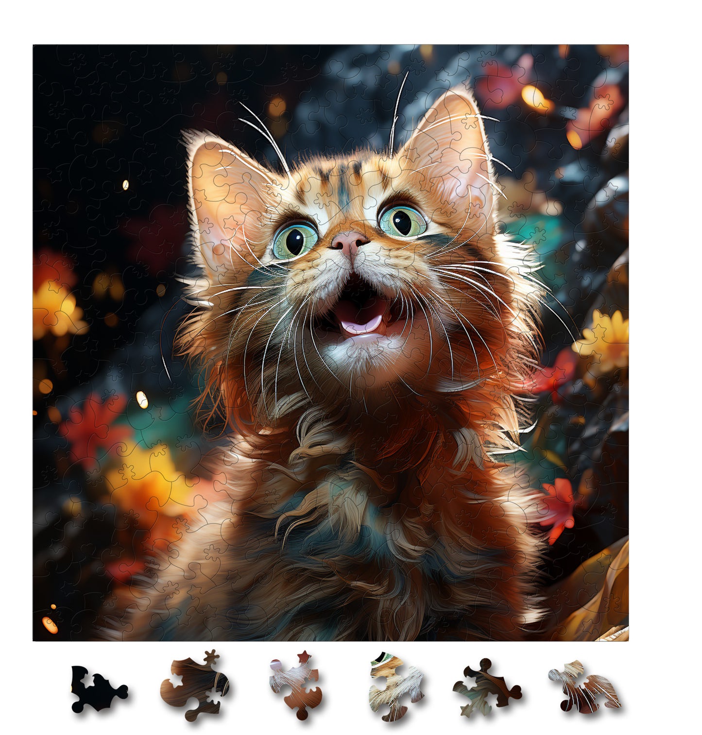 Puzzle cu Pisici - Pixie-Bob 4 - 200 piese - 30 x 30 cm