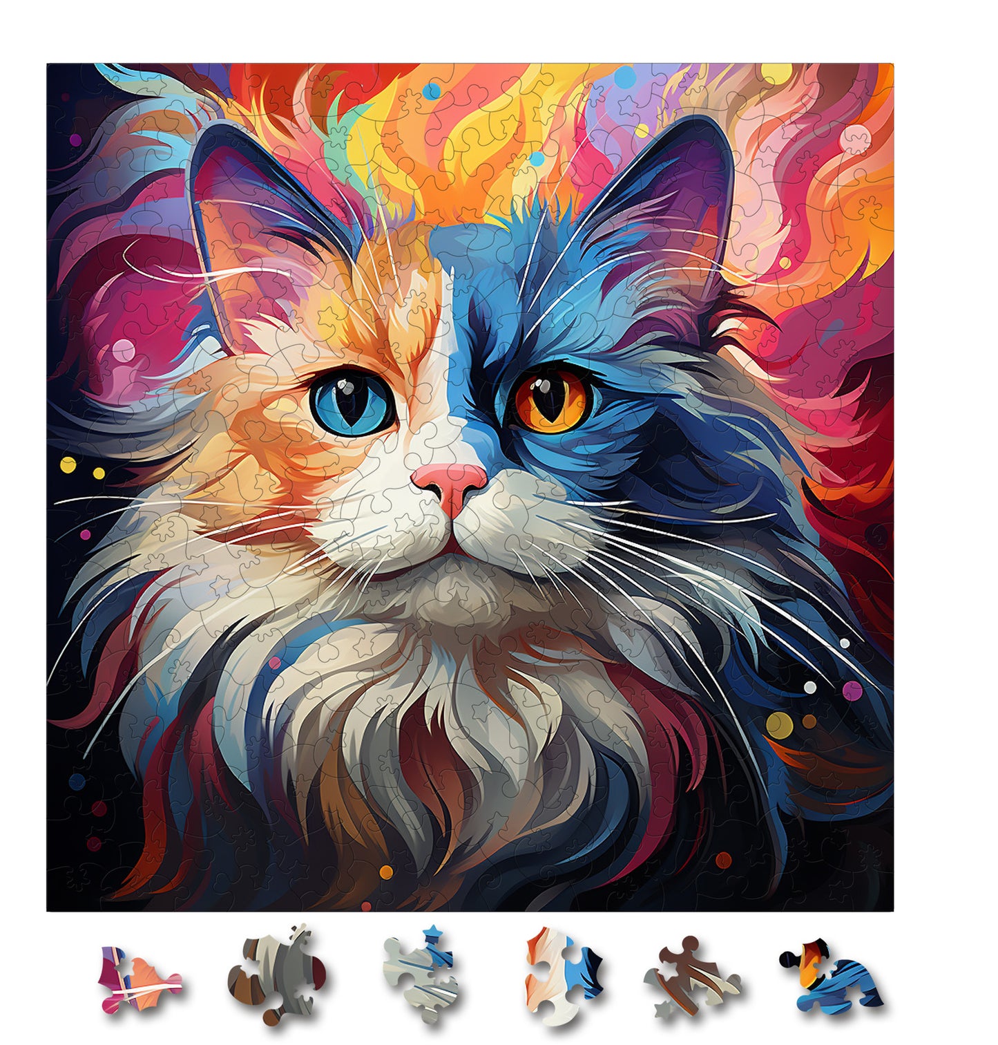 Puzzle cu Pisici - Ragdoll 2 - 200 piese - 30 x 30 cm