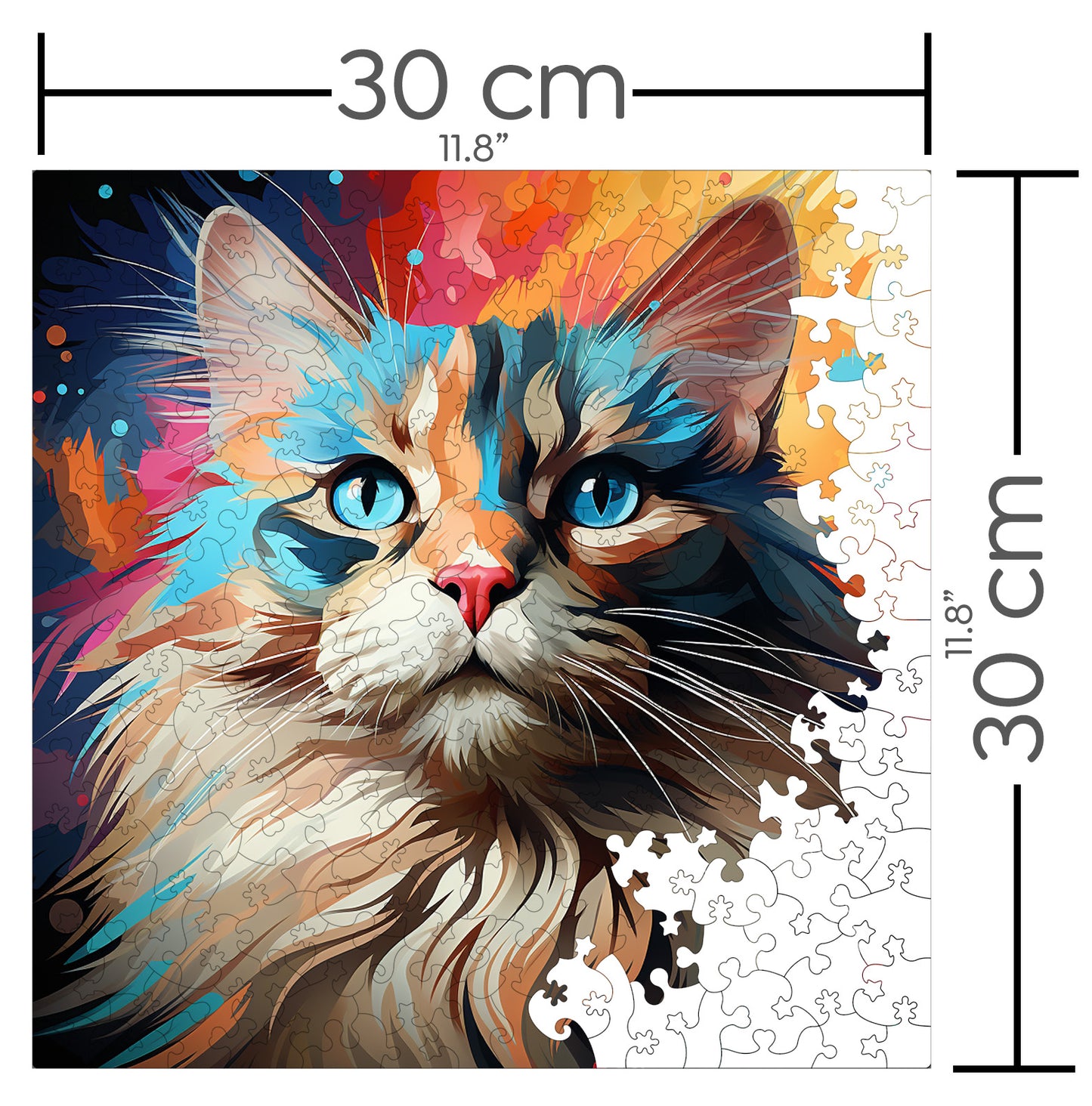 Puzzle cu Pisici - Ragdoll 3 - 200 piese - 30 x 30 cm