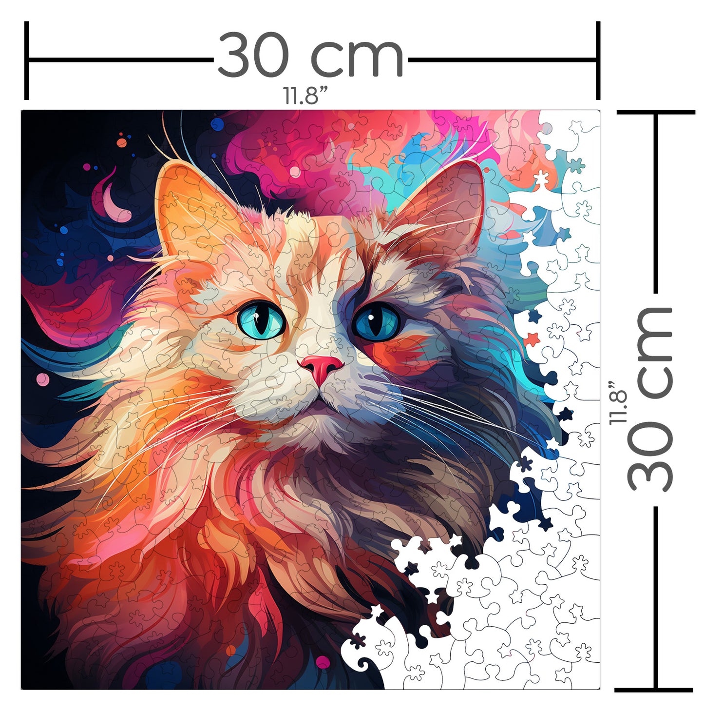 Puzzle cu Pisici - Ragdoll 4 - 200 piese - 30 x 30 cm