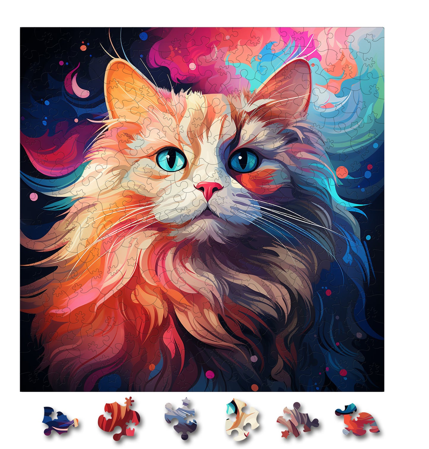 Puzzle cu Pisici - Ragdoll 4 - 200 piese - 30 x 30 cm