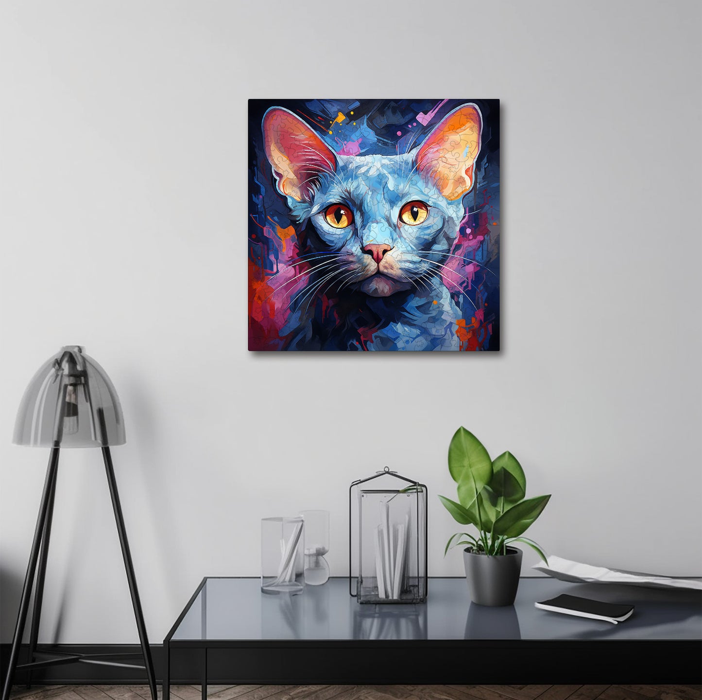 Puzzle cu Pisici - Russian Blue 2 - 200 piese - 30 x 30 cm