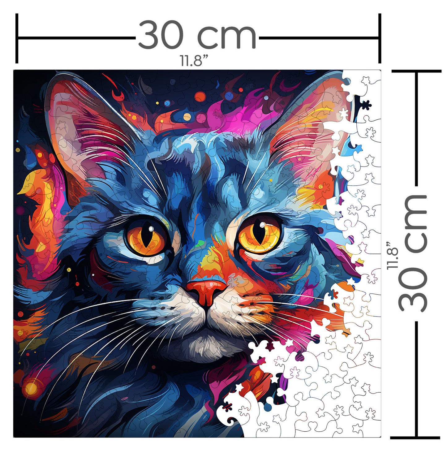 Puzzle cu Pisici - Russian Blue 4 - 200 piese - 30 x 30 cm