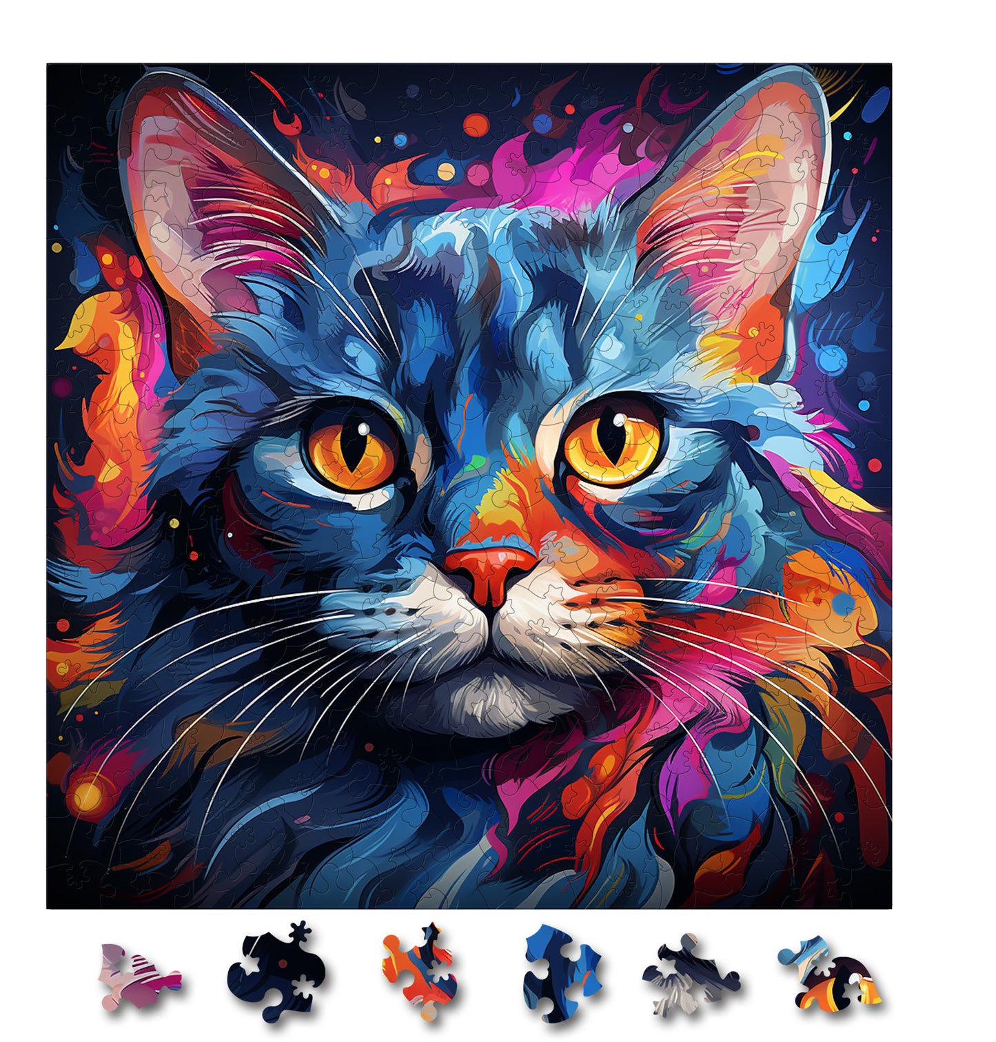 Puzzle cu Pisici - Russian Blue 4 - 200 piese - 30 x 30 cm