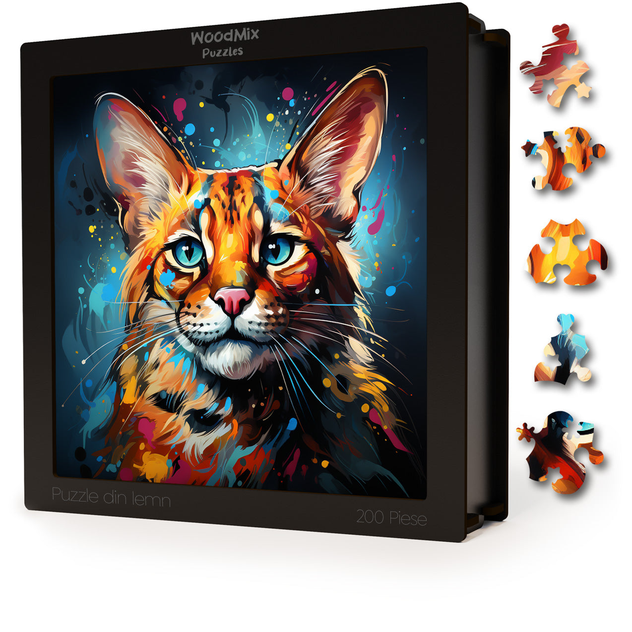 Puzzle cu Pisici - Savannah 1 - 200 piese - 30 x 30 cm