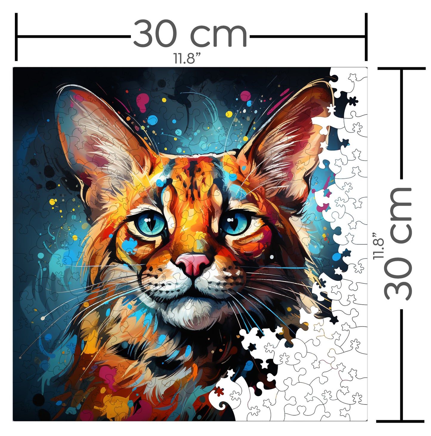 Puzzle cu Pisici - Savannah 1 - 200 piese - 30 x 30 cm