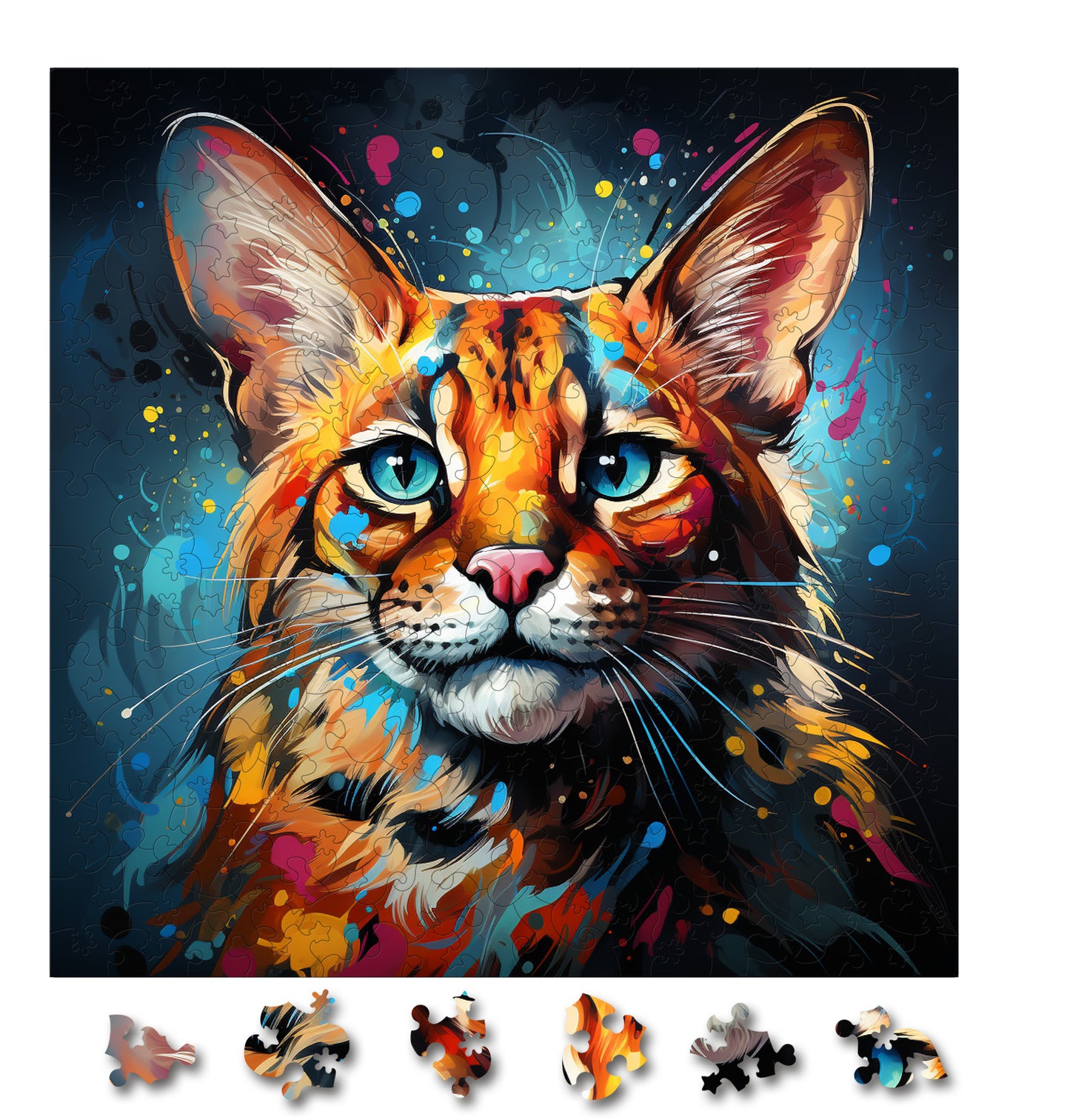Puzzle cu Pisici - Savannah 1 - 200 piese - 30 x 30 cm