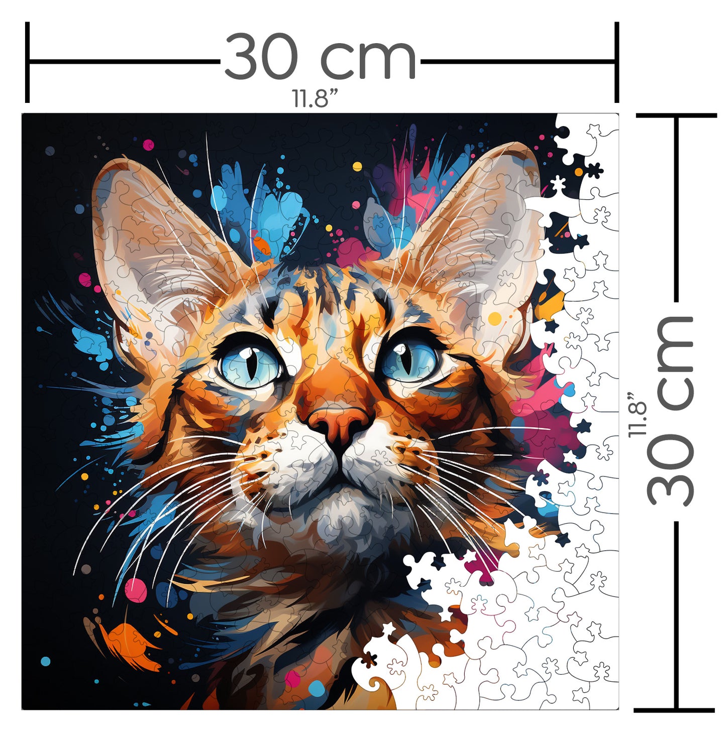 Puzzle cu Pisici - Savannah 2 - 200 piese - 30 x 30 cm