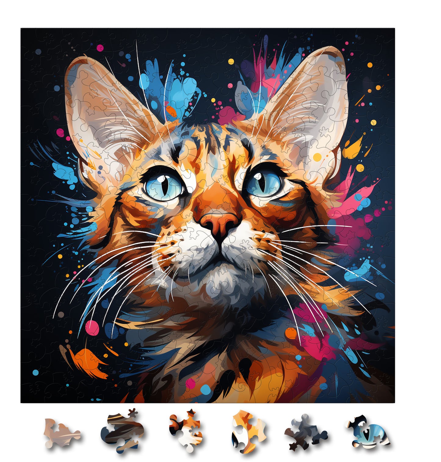 Puzzle cu Pisici - Savannah 2 - 200 piese - 30 x 30 cm