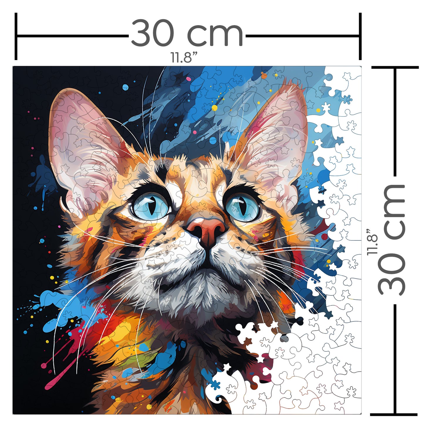 Puzzle cu Pisici - Savannah 4 - 200 piese - 30 x 30 cm